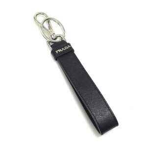 Prada Key Ring Leather Black